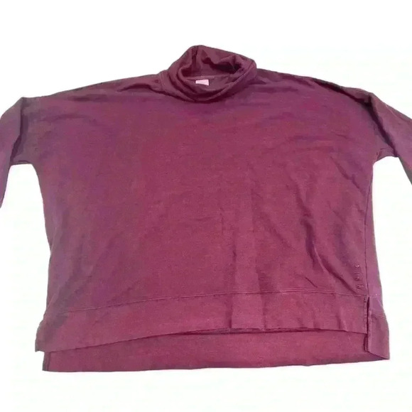 Pink brand oversized Sz large sweater with cowl neck super comfy roomy - Picture 1 of 9